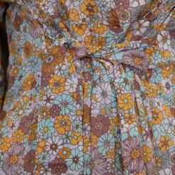 Robe marty fleurie col V à drapé Femme ANTIK BATIK