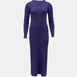 Robe maxi maille torsadée col rond Femme BILL TORNADE