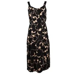 Robe mi longue à bretelles imprimé avec fente Femme VERO MODA
