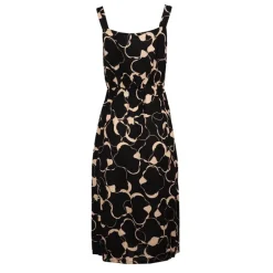 Robe mi longue à bretelles imprimé avec fente Femme VERO MODA