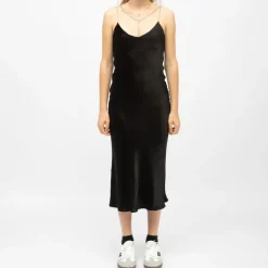 Robe mi longue velours avec bretelles bijoux rainee Femme LA PETITE ETOILE