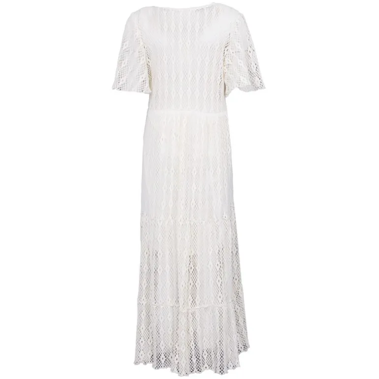 Robe miami dentelle manches courtes col v Femme HOLLY AND JOEY