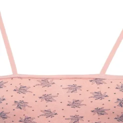 Robe nuisette coton saumon avec col à dentelle Femme BILL TORNADE