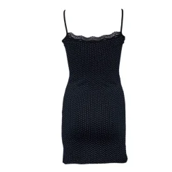 Robe nuisette de nuit à bretelles douce stretch à pois Femme BILL TORNADE