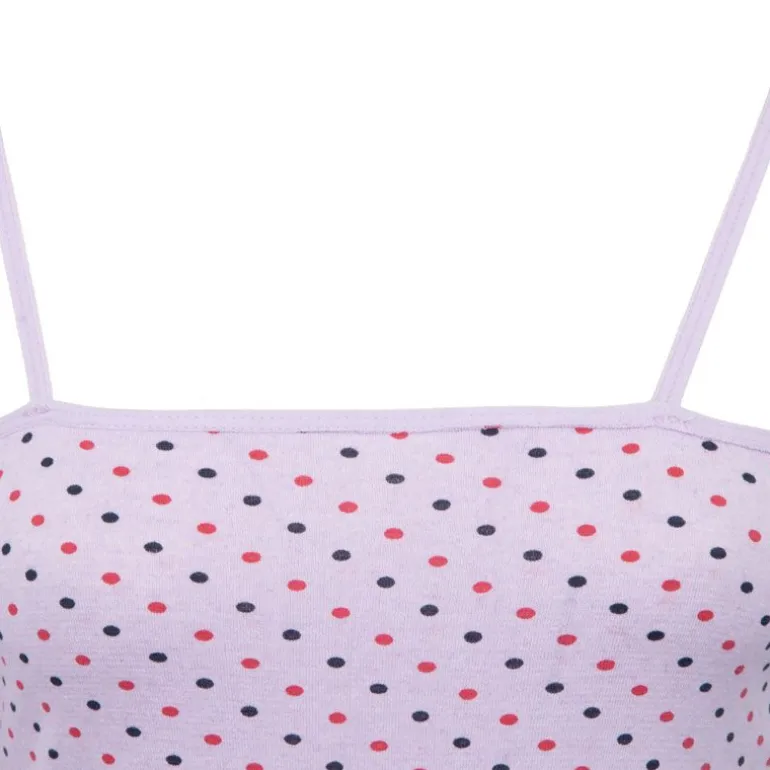 Robe nuisette mauve à pois ajustée Femme BILL TORNADE