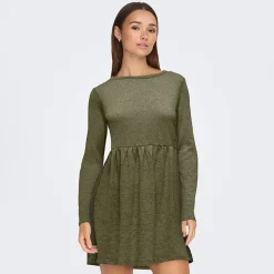 Robe patineuse manches longues col ras de cou Femme JDY