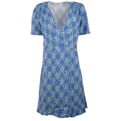 Robe portefeuille manches courtes bridgette à motif Femme LA PETITE ETOILE