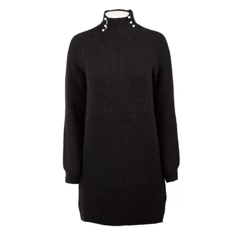 Robe pull col montant perles Femme ONLY