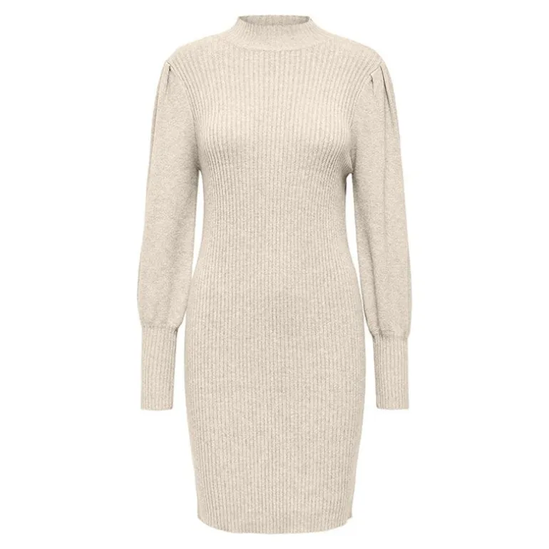 Robe pull Kattie ajustée col montant Femme ONLY