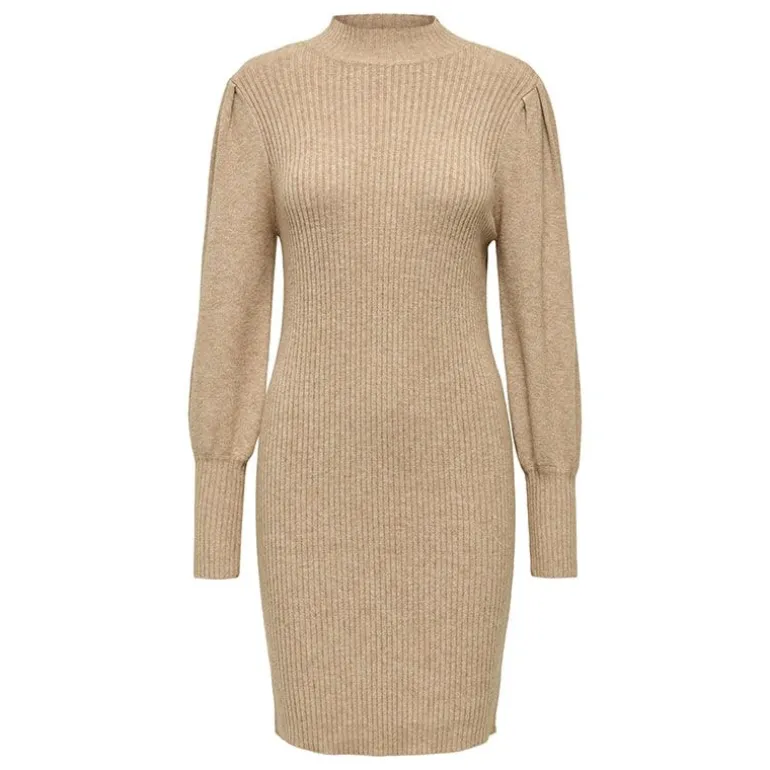 Robe pull Kattie ajustée col montant Femme ONLY