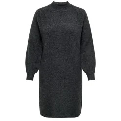 Robe pull longue en maille col montant manches ballons Femme ONLY CARMAKOMA