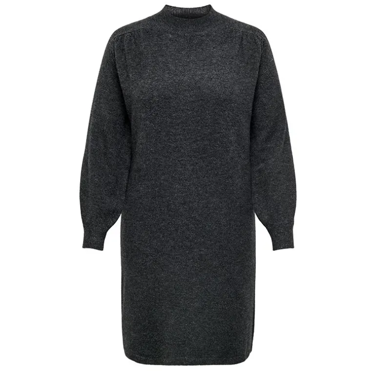 Robe pull longue en maille col montant manches ballons Femme ONLY CARMAKOMA