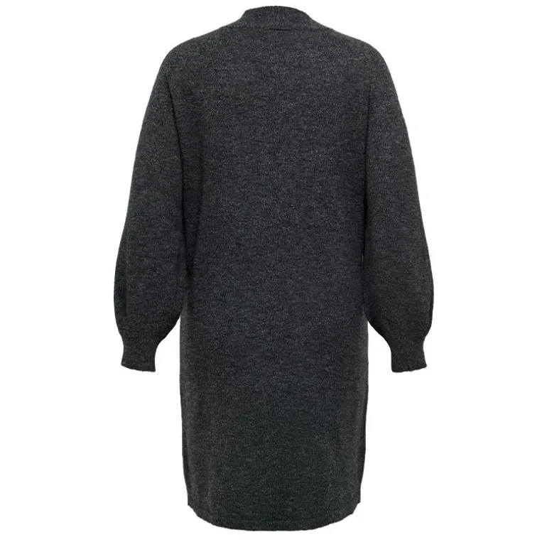 Robe pull longue en maille col montant manches ballons Femme ONLY CARMAKOMA