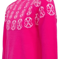 Robe pull maille fine manches longues imprimé logo Fille CXL BY CHRISTIAN LACROIX