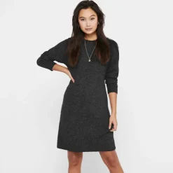 Robe pull Sallie en maille à col rond Femme ONLY