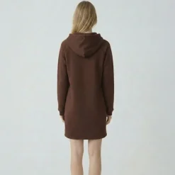 Robe sweat à capuche zippée avec ilitilaes brodées Femme LES TROPEZIENNES PAR M.BELARBI