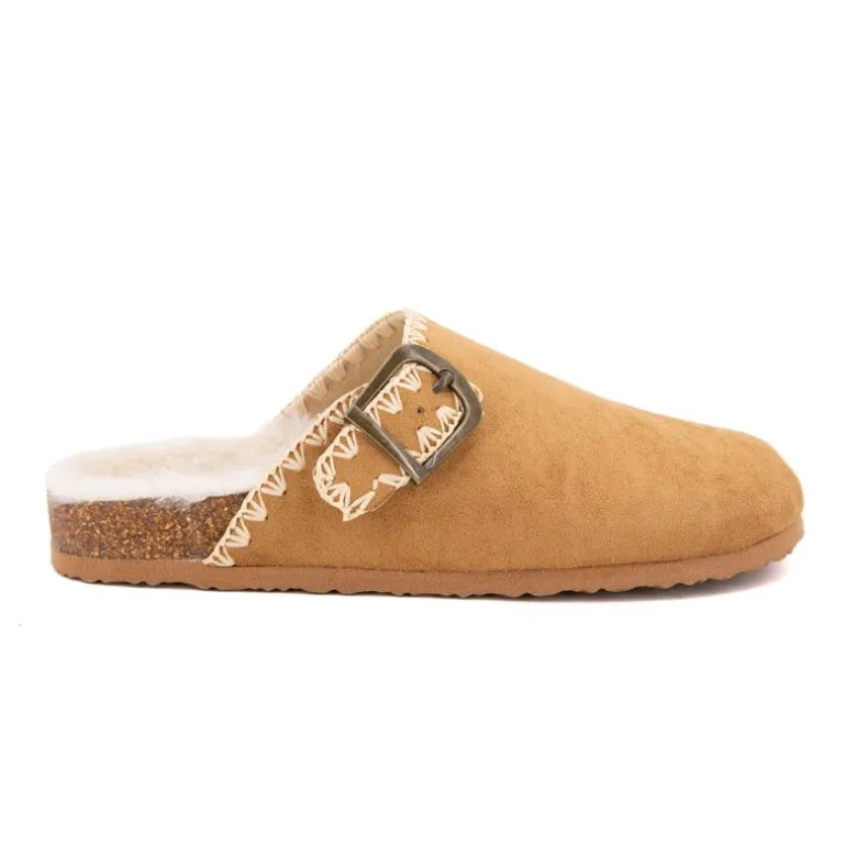 Sabots fourrés liseré crochets Sunny Femme BURTON OF LONDON