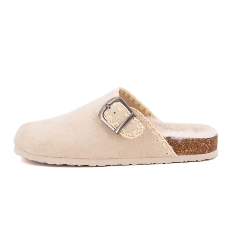 Sabots fourrés liseré crochets Sunny Femme BURTON OF LONDON