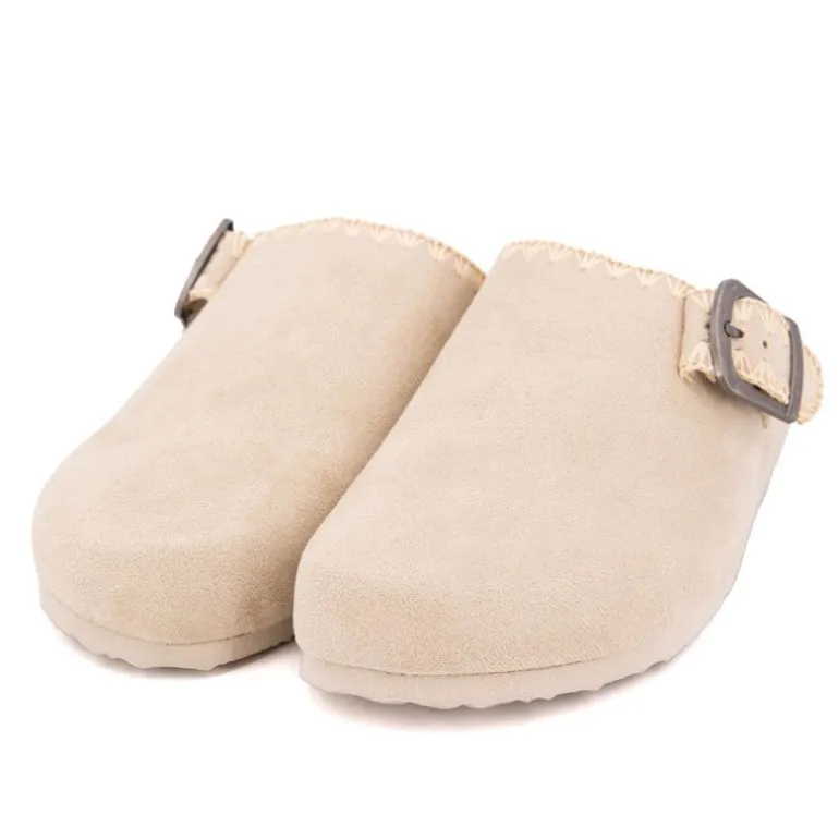 Sabots fourrés liseré crochets Sunny Femme BURTON OF LONDON