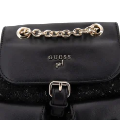 Sac à dos 18x12x25cm tweed et similicuir fille Enfant GUESS