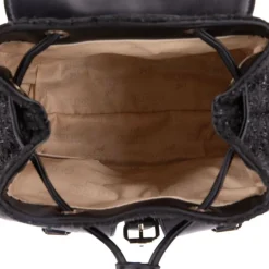 Sac à dos 18x12x25cm tweed et similicuir fille Enfant GUESS