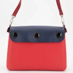 Sac à main bandoulière amovible rabat fermoir tourniquet 24x20x6cm Femme O BAG