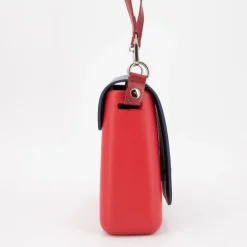 Sac à main bandoulière amovible rabat fermoir tourniquet 24x20x6cm Femme O BAG