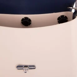 Sac à main bandoulière amovible rabat fermoir tourniquet 24x20x6cm Femme O BAG