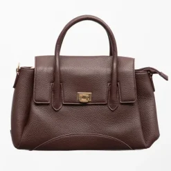 Sac à main type docteur à rabat 32x14x22,5cm Femme TORRENTE