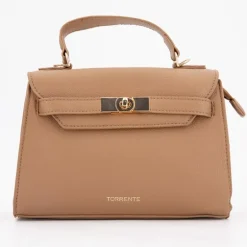 Sac a main taupe 22x16x8 cm Femme TORRENTE