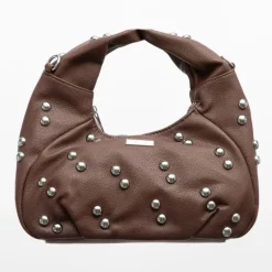 Sac baguette à clous avec anse ajustable 28x10x20cm Femme TORRENTE