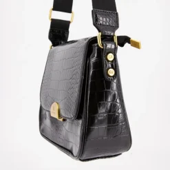 Sac bandouliere Romy motif croco à clip doré 22x18x8cm Femme GEORGES RECH