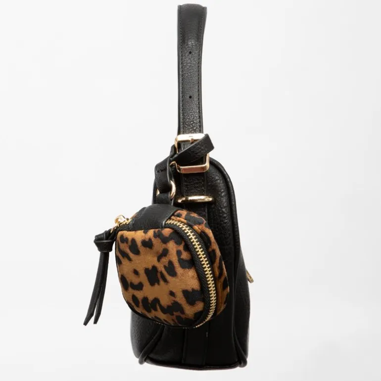 Sac besace thekla 22,5x17x8cm avec pochette imprimé léopard Femme GEORGES RECH