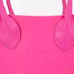 Sac cabas en plastique avec poche en tissu 35c28x10cm Femme O BAG