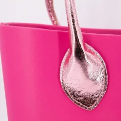 Sac cabas épaule anse pochette brillante 40x30x12cm Femme O BAG