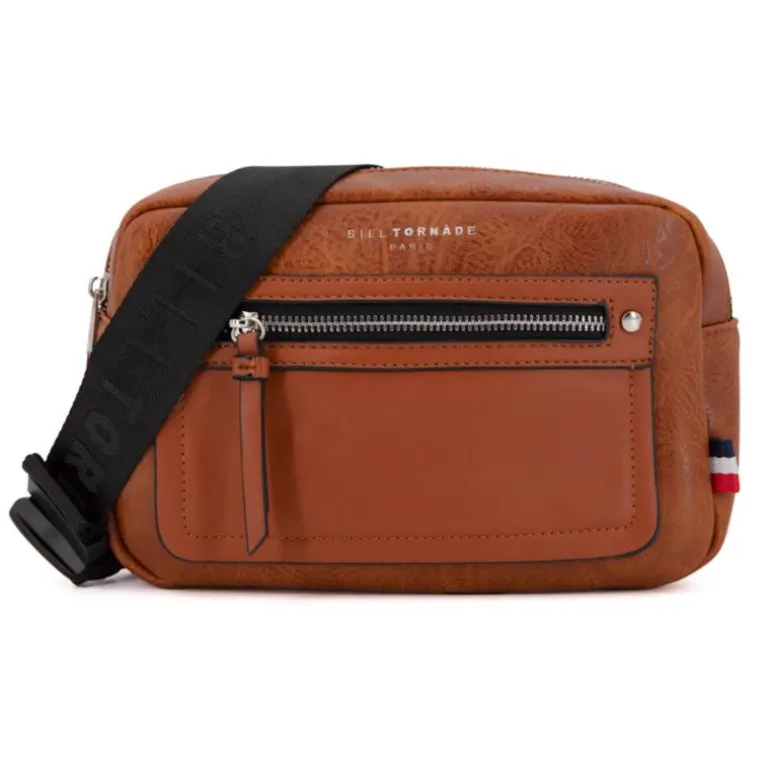 Sac ceinture similicuir texturé 26x16x5cm Homme BILL TORNADE