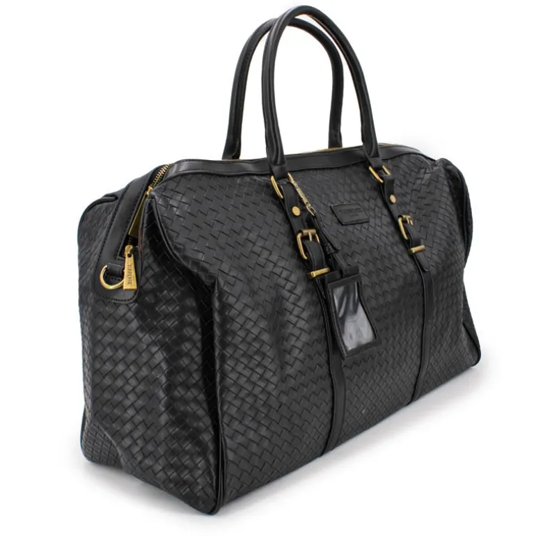 Sac de voyage tressé avec anse amovible noir Mixte TORRENTE