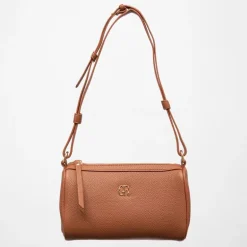 Sac similicuir grainé tya avec logo doré 22,5x9,5x13,5 cm Femme GEORGES RECH