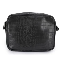 Sacoche bandoulière effet croco noire Mixte BILL TORNADE