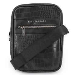 Sacoche bandoulière noir croco Homme BILL TORNADE