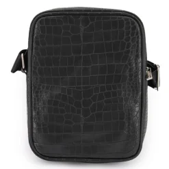 Sacoche bandoulière noir croco Homme BILL TORNADE
