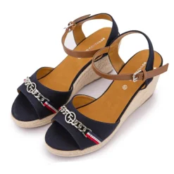 Sandale compense navy 5390010026 t36/41 Femme TOM TAILOR