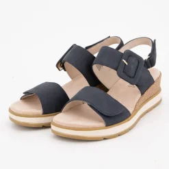 Sandale compensee nubuck olive 36/41 Femme CAPRICE
