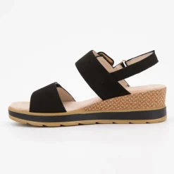 Sandale compensee nubuck olive 36/41 Femme CAPRICE