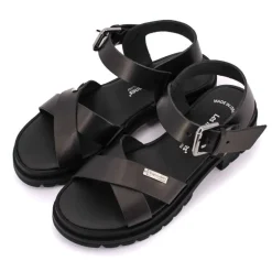 Sandale en cuir tiha noir Femme LES TROPEZIENNES PAR M.BELARBI