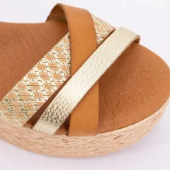 Sandales à plateforme multi avellana Femme BIOSTOCK