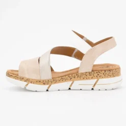 Sandales à scratch bi color semelle stylisée Femme ROMIKA