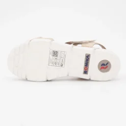 Sandales à scratch bi color semelle stylisée Femme ROMIKA