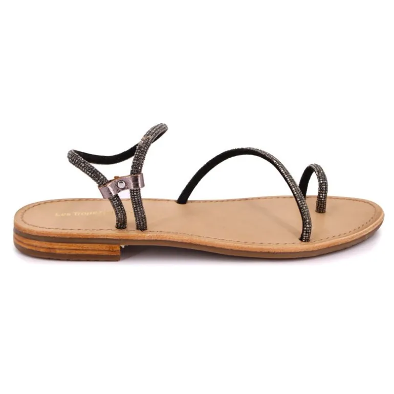 Sandales à strass Hodaxa argent Femme LES TROPEZIENNES PAR M.BELARBI