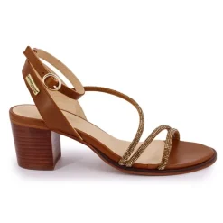 Sandales à talon carré et brides à strass Lilastar Femme LES TROPEZIENNES PAR M.BELARBI